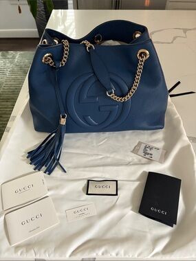 Gucci Soho Disco Shoulder Bag - Blue
